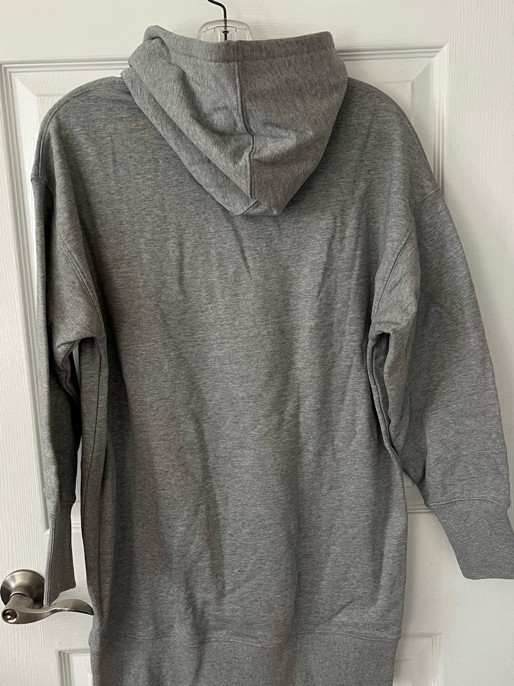 Lacoste Gray Crewneck Hoodie with Embroidered Crocodile - Picture 6 of 6